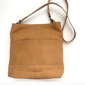 LUCKY BRAND RIVA TAN SATCHELHANDBAG LEATHER